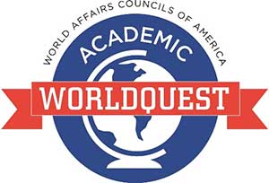 Academic World Quest logo - AWQ is a program of World Affairs Councils of America